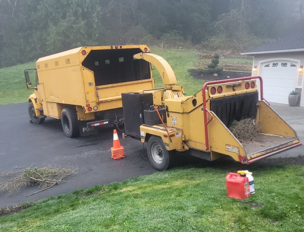 Take A Bough chipper truck